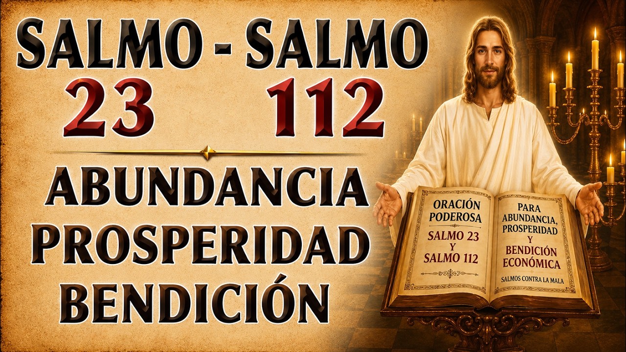 SALMO 23 Y SALMO 112 | ORACIÓN PODEROSA PARA ABUNDANCIA, PROSPERIDAD Y BENDICIÓN ECONÓMICA