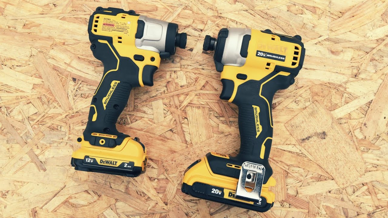 DeWALT 12v vs 20v