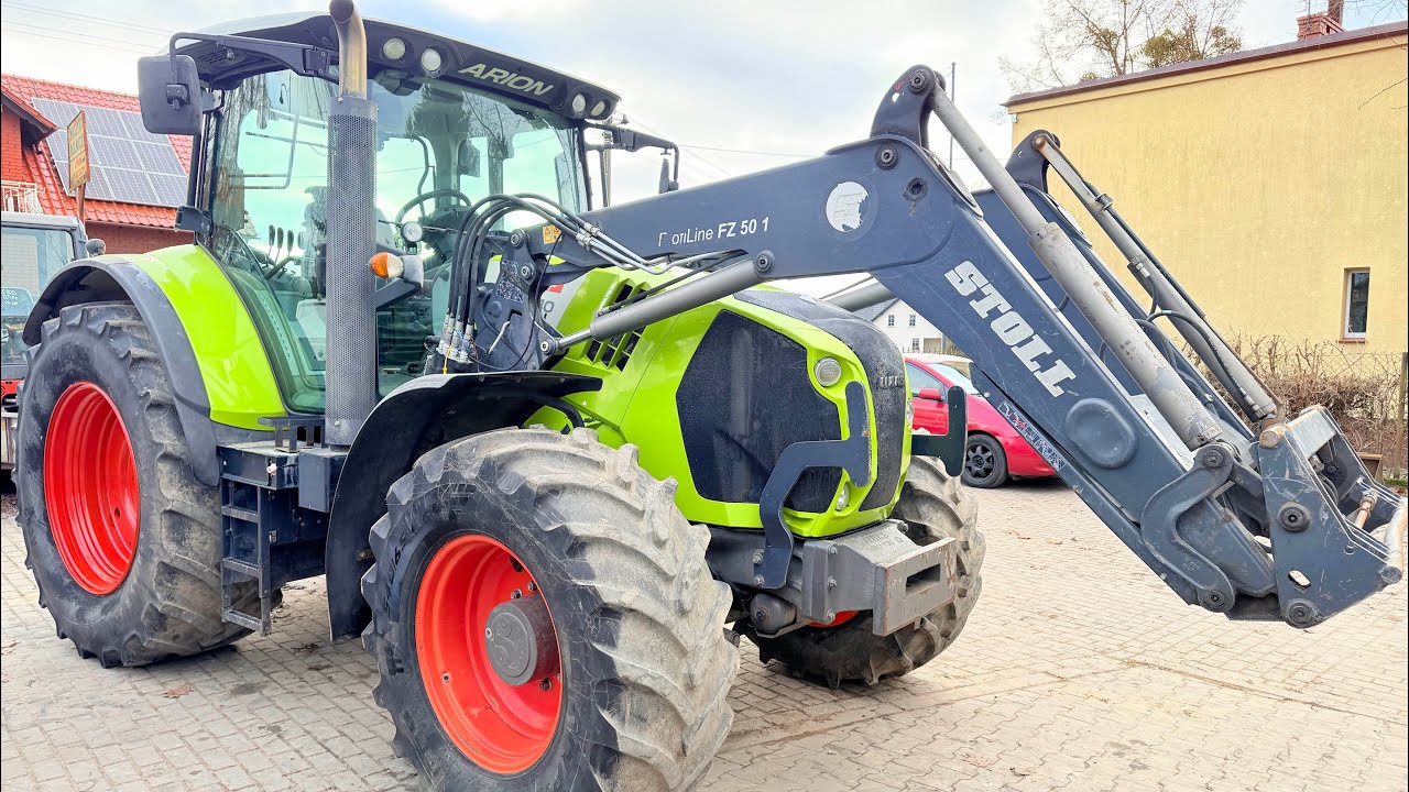 Claas Arion 640 HEXASHIFT z turem STOLL PROFILINE FZ 50.10, pneumatyka, miękka kabina i oś 