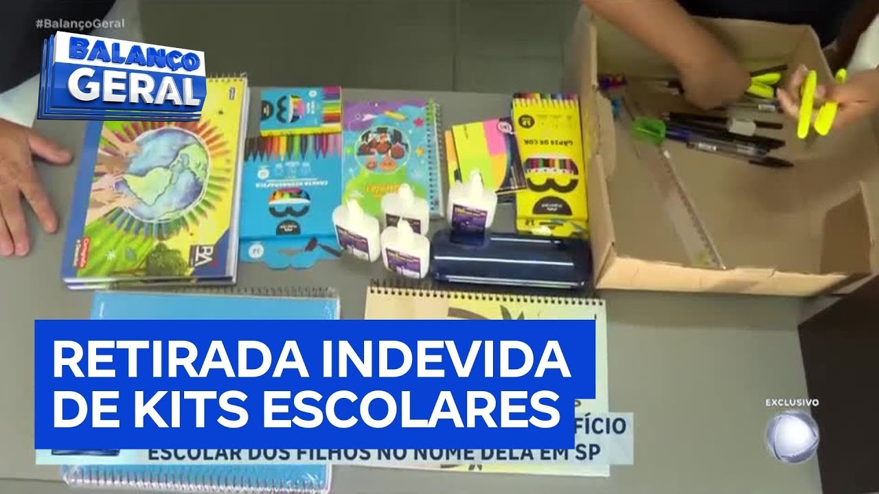 Mãe denuncia retirada indevida de kits escolares da rede municipal de São Paulo