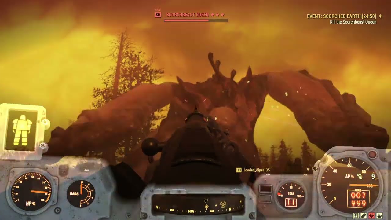 Fallout 76 - First Nuke and Scorchbeast Queen Fight