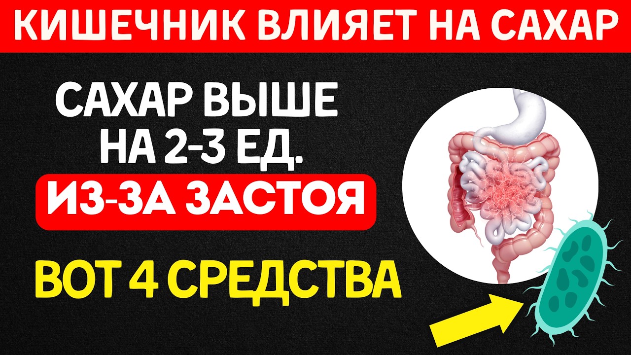 Сахар не снижается? Проверьте кишечник: вот почему сахар выше на 2-3 ед.