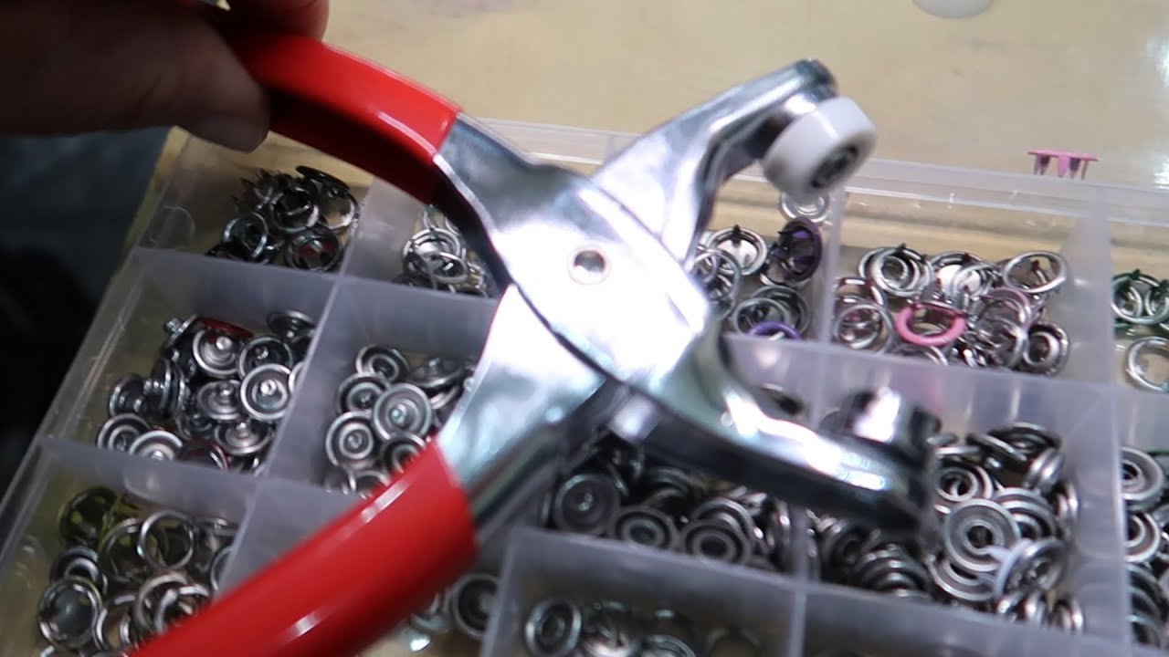 Como Pregar Botão de Pressão com Alicate