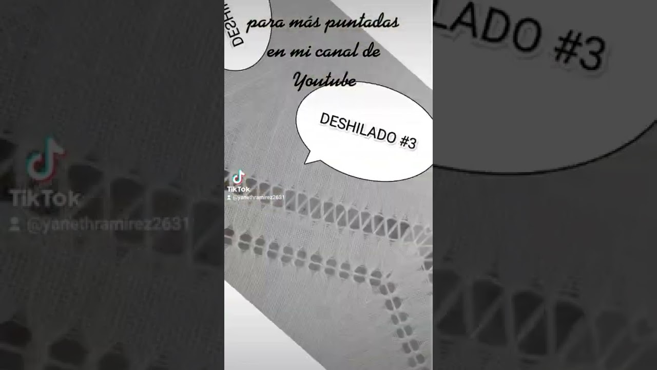 DESHILADO y CALADO a mano
