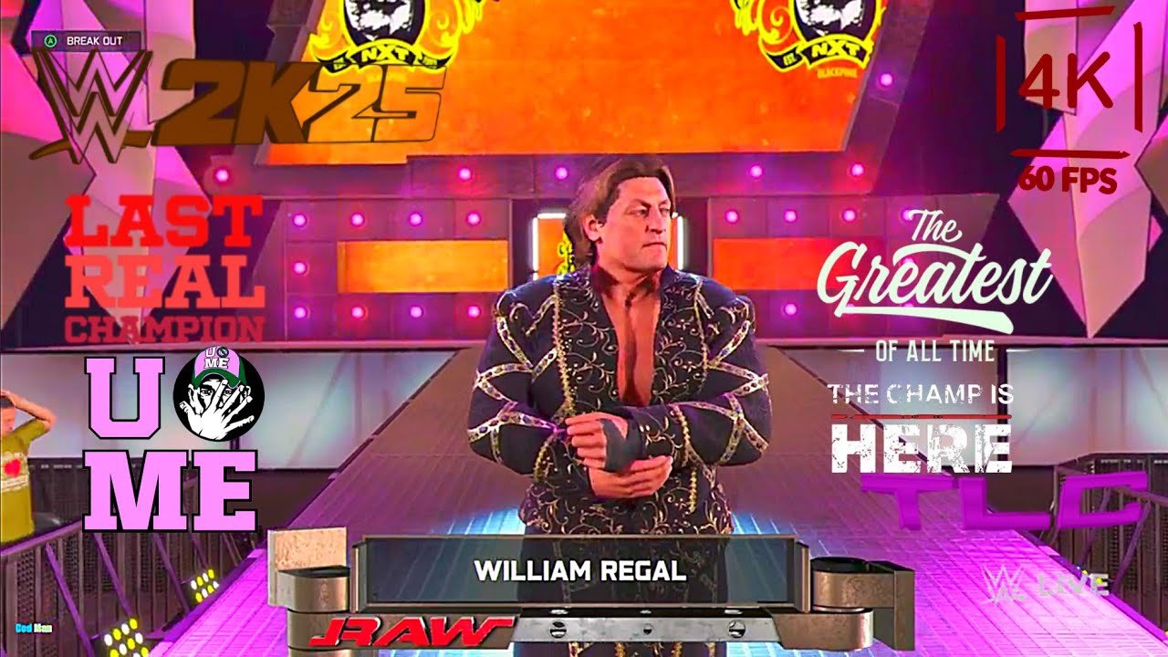 John Cena vs William Regal 🫡 |TLC | Wwe 2k25 | 4k60Fps|⭐⭐⭐