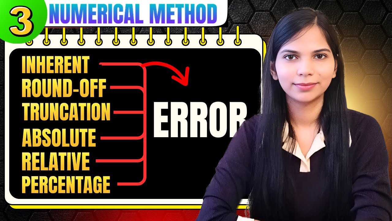 3. Types of Error in Numerical Analysis | Error Analysis Numerical Methods