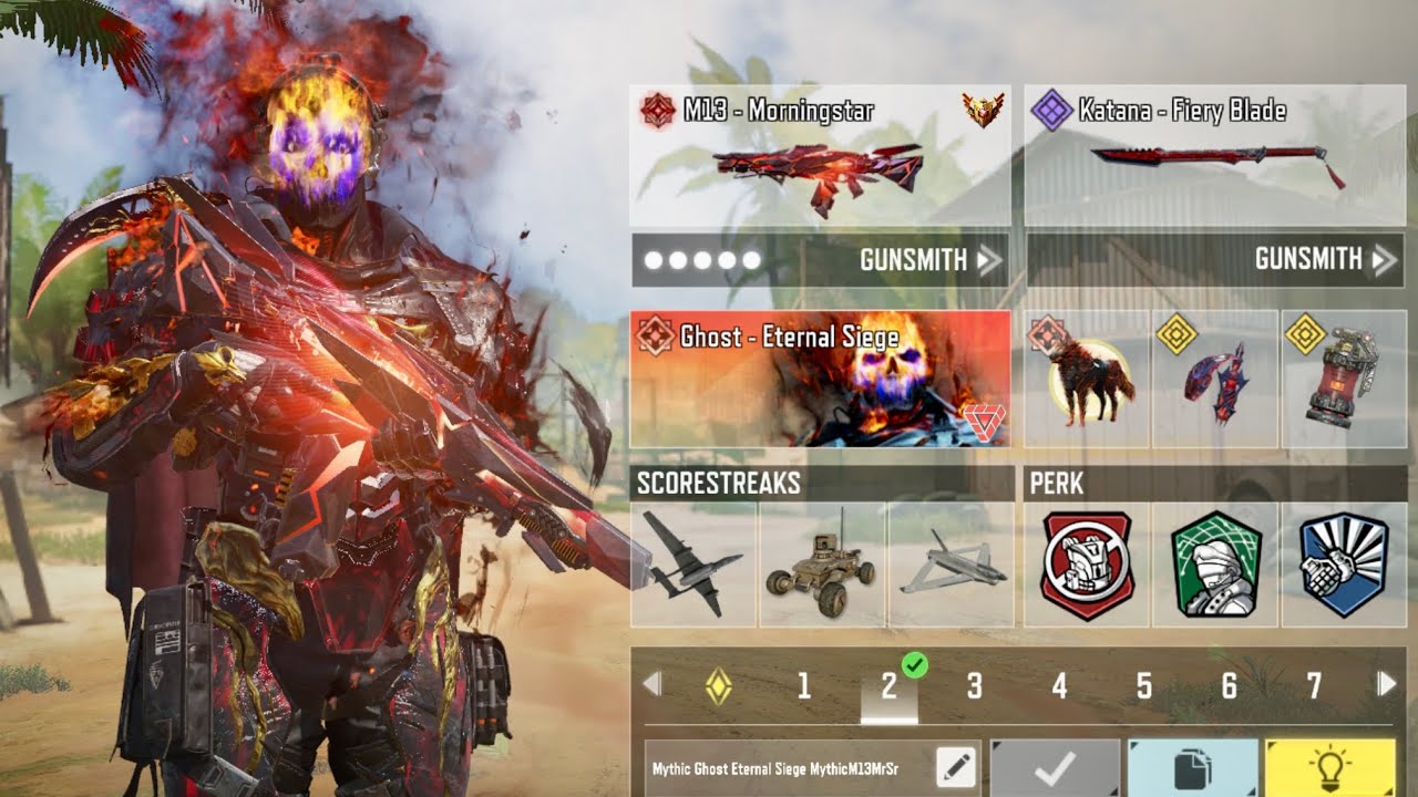Mythic M13 Morningstar is unstoppable with the New Mythic Ghost to drop intense 1v5 ACE in CODM SND💀