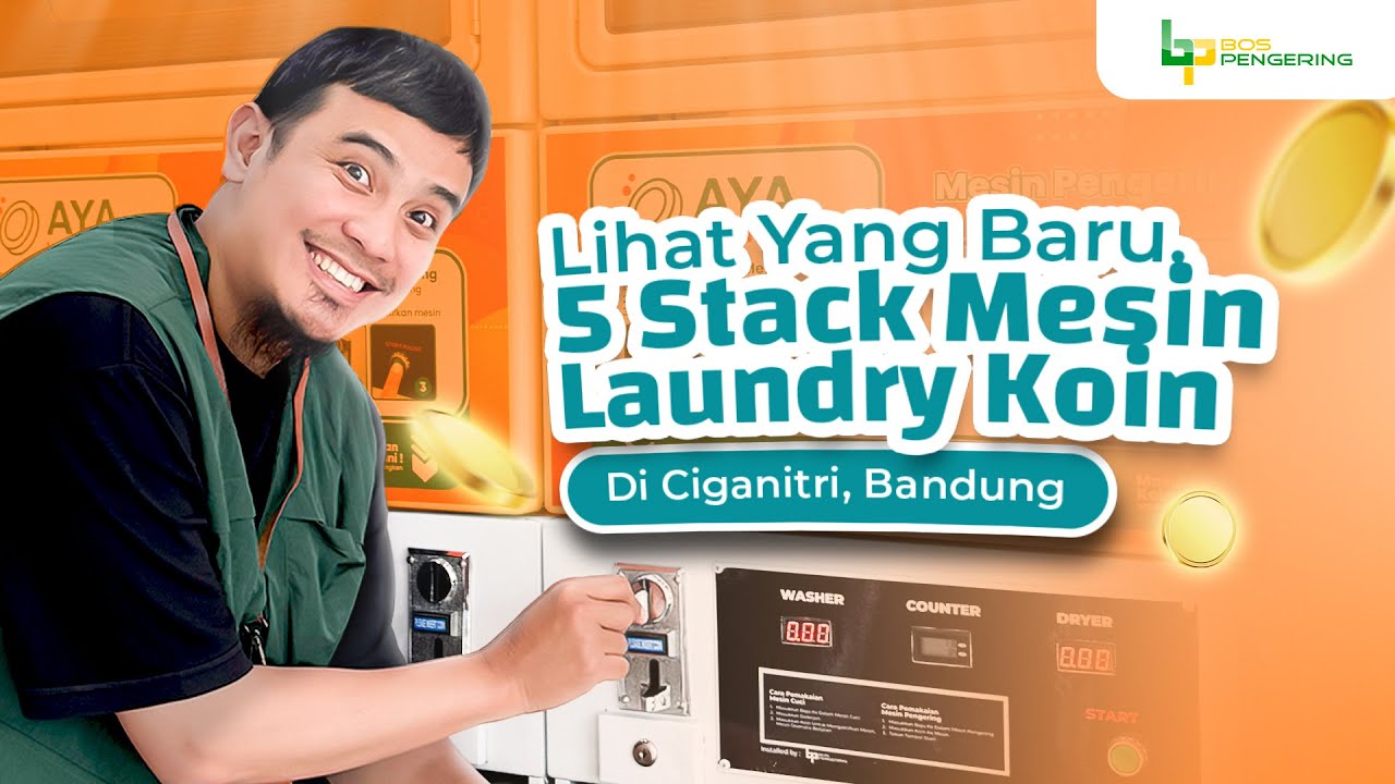 REVIEW LENGKAP Instalasi Paket Usaha Laundry Koin 5 Stack