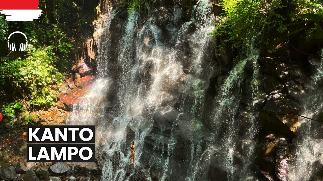 Relaxing Walking Tour &ndash; Kanto Lampo Waterfall, Bali | 4K HDR Jungle Ambience