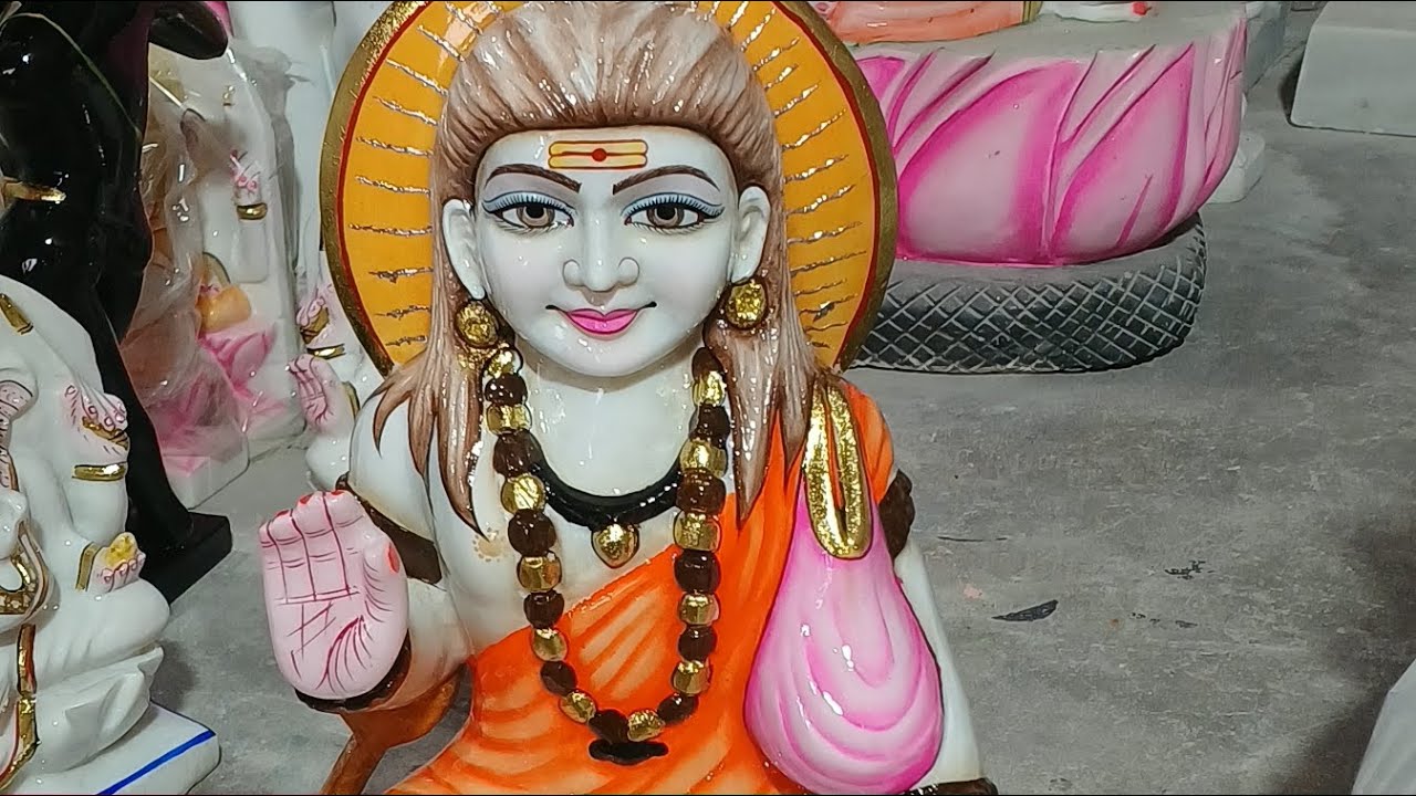 गोरखनाथ बाबा की मार्बल से बनी मूर्ती marble gorakhnath ki murti 8005981321..9587657341. Murti price 