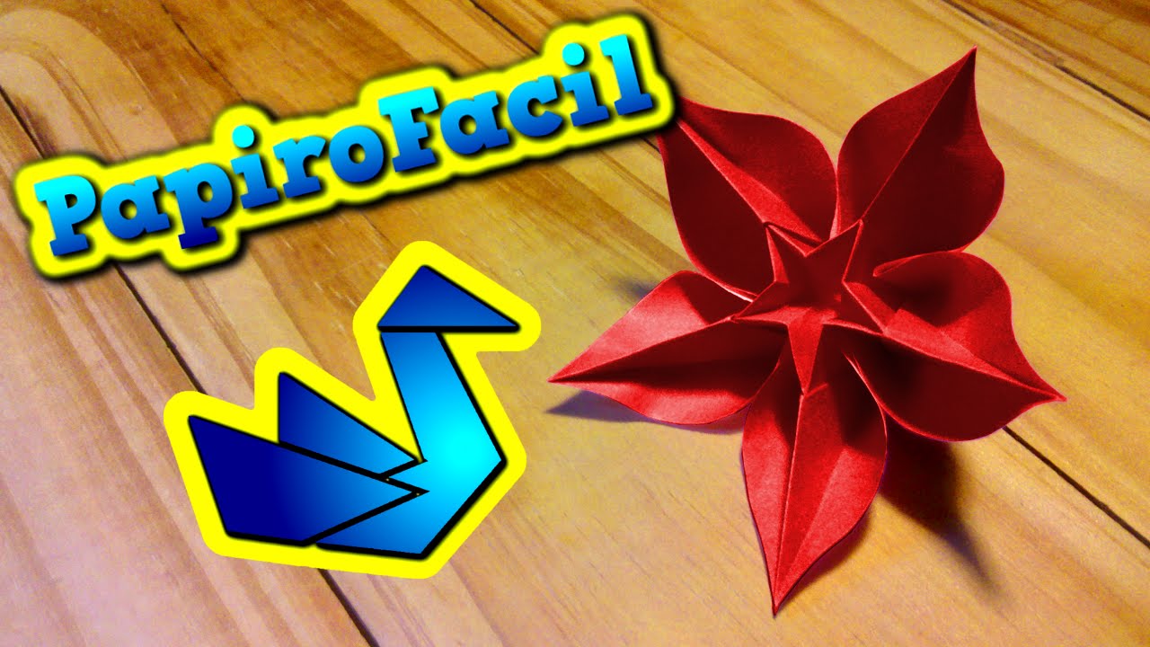 Origami facil || Como hacer una Flor estrella origami