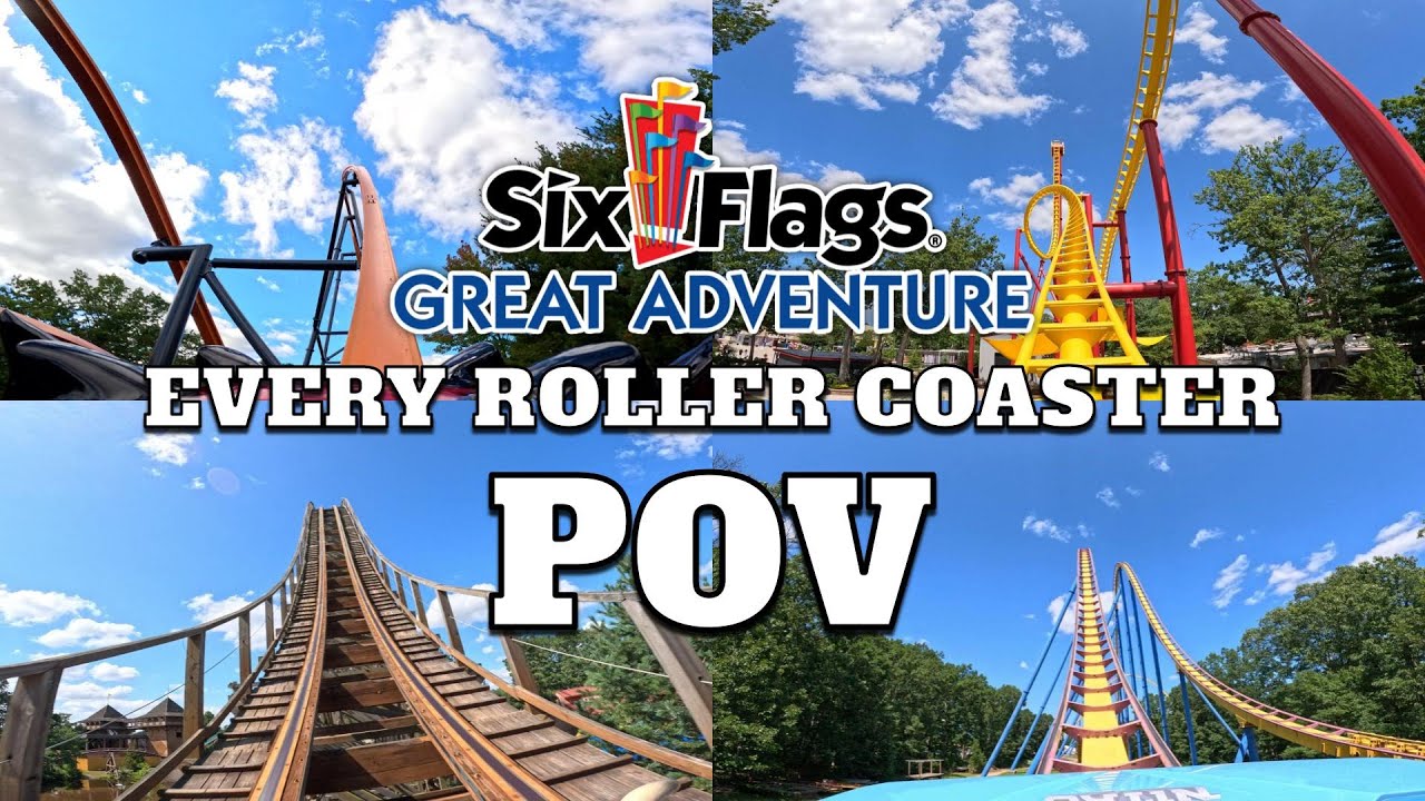 Every Roller Coaster at Six Flags Great Adventure POV [5K] 2025