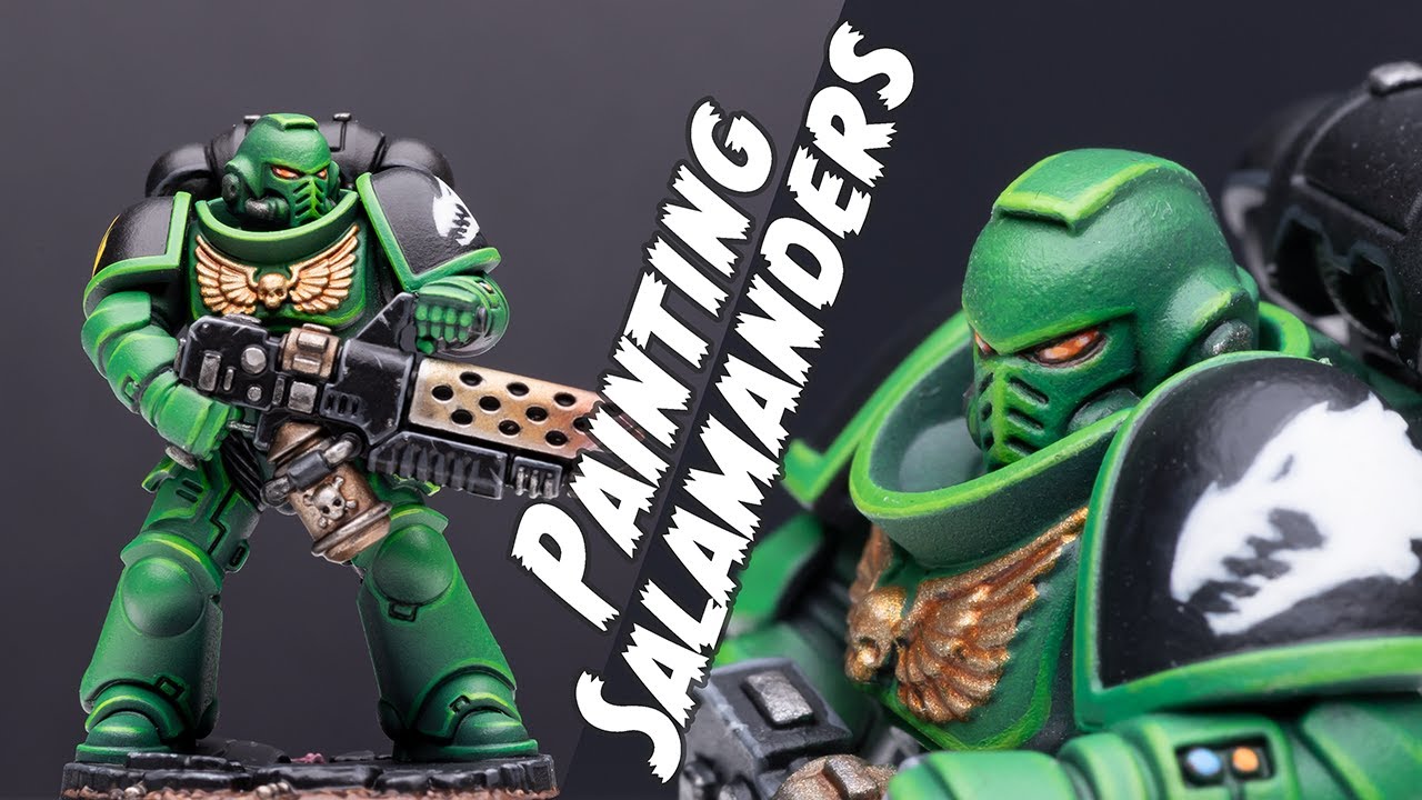 Как покрасить космодесантников-саламандр для Warhammer 40K