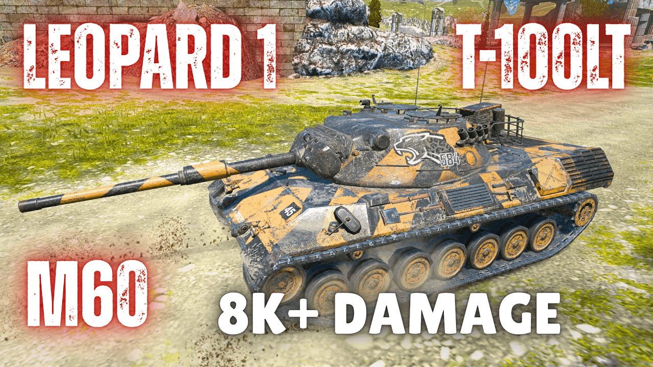 Leopard 1 • M60 • T100LT | High adrenaline WoT Blitz Gameplays