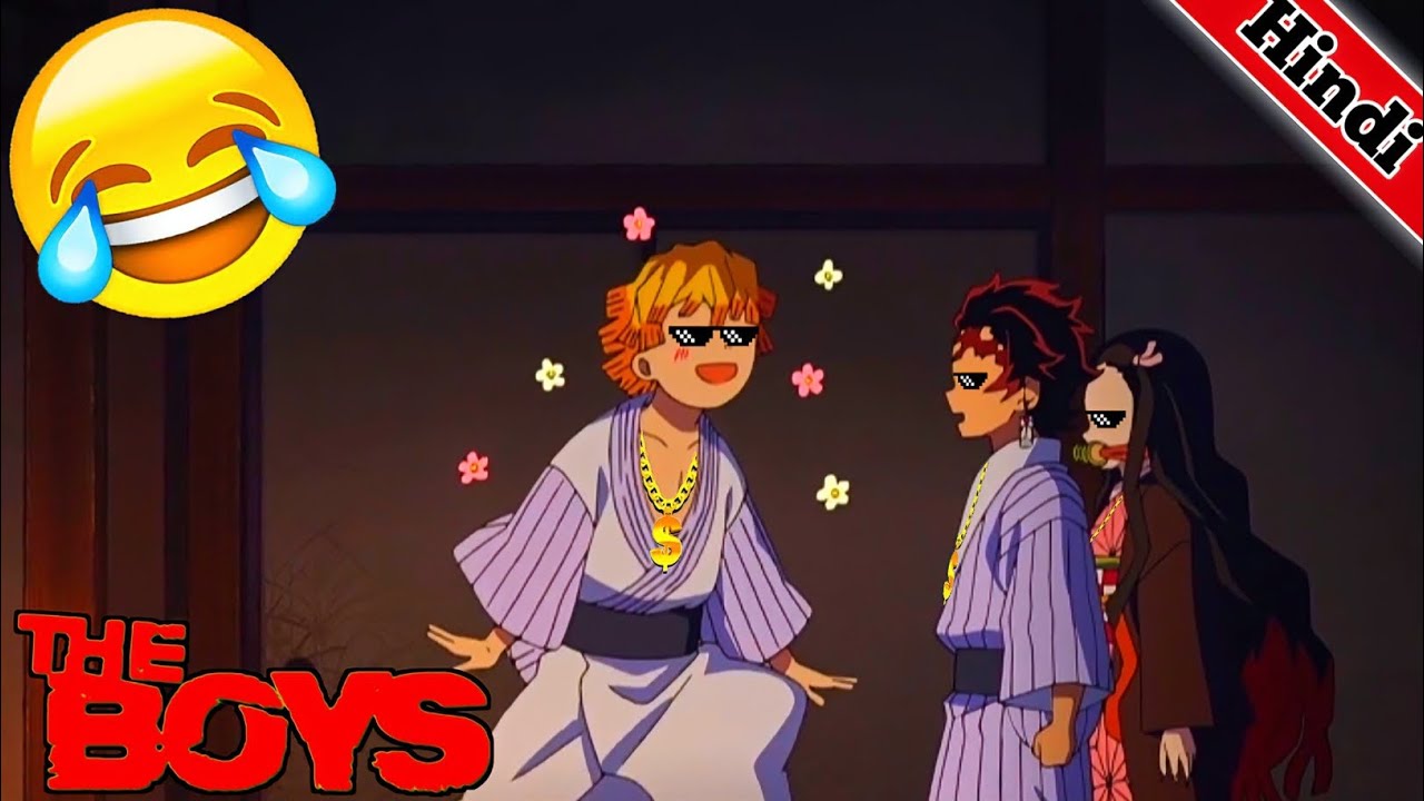 When Zenitsu meet Nezuko 🤣 Funny Scenes || Demon Slayer In Hindi Dubbed || #S1E14 part 2 last Part