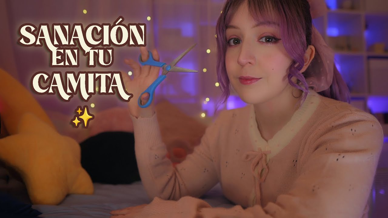 ⭐ASMR Limpio tu Energ&iacute;a Negativa en tu Camita 🌧️[Sub] Roleplay Reiki Plucking, Meditaci&oacute;n en Espa&ntilde;ol