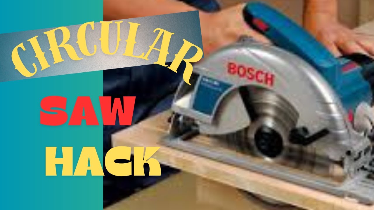 How to make circular saw base| hand cutter base plate| hack for circular saw