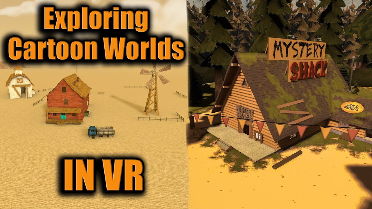 GMOD VR: Exploring Cartoon Worlds (Secrets!)