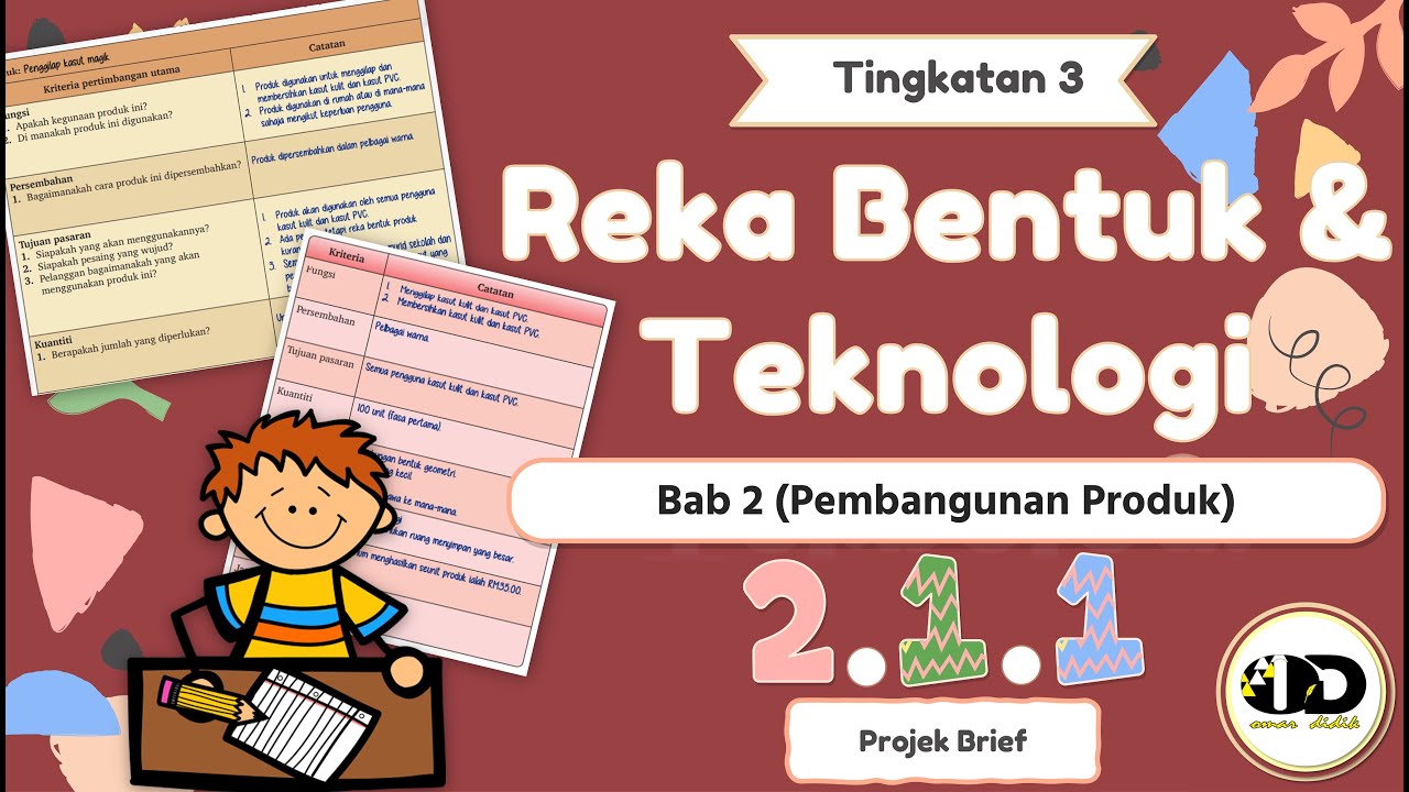 RBT TINGKATAN 3 BAB 2.1.1(PROJEK BRIEF - PEMBANGUNAN PRODUK)