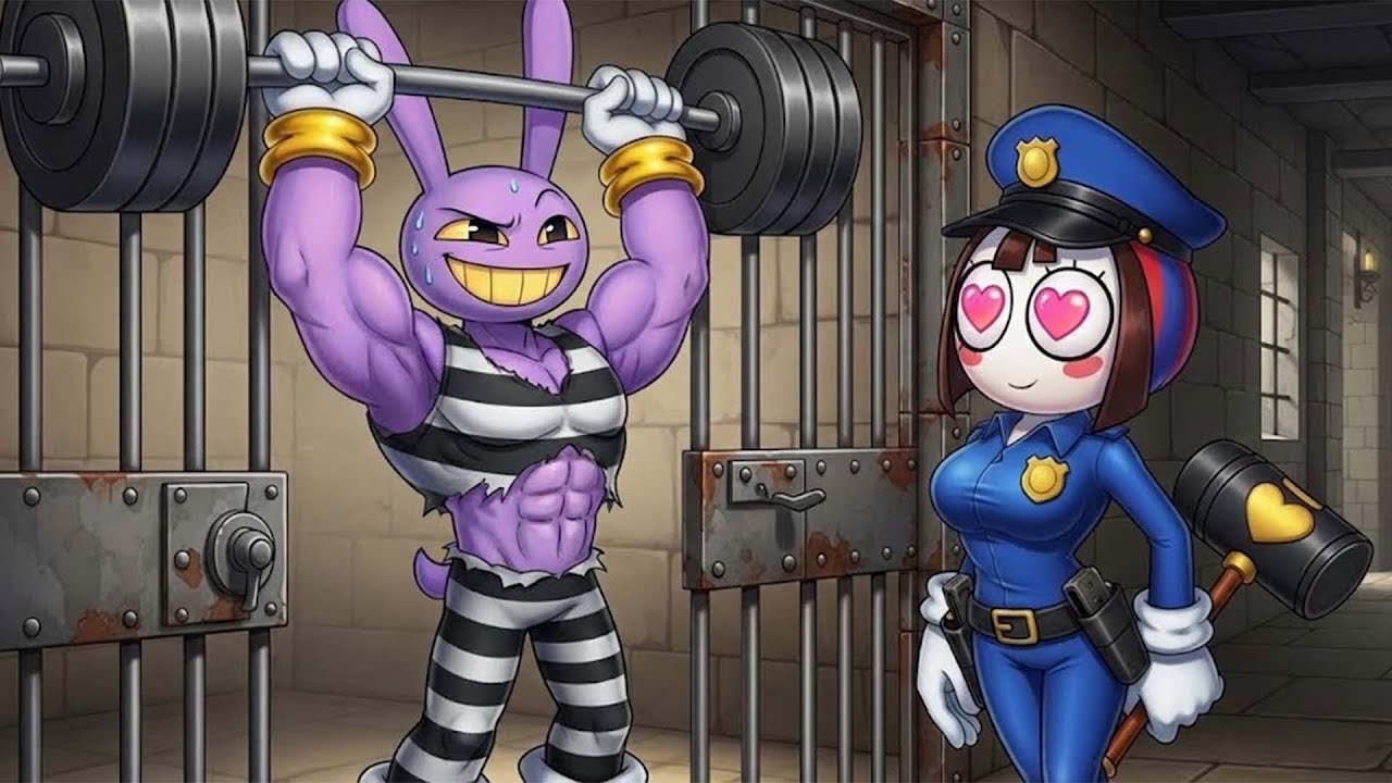 This is what happens to Pomni, who has an admirable, muscular body | Funy Pomni Animation