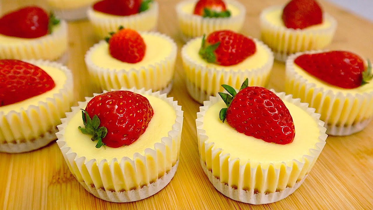 Самый простой и вкусный рецепт мини-чизкейков.