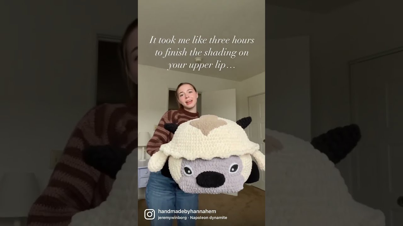 My giant crochet Appa is definitely the best pattern I have ever done🥹