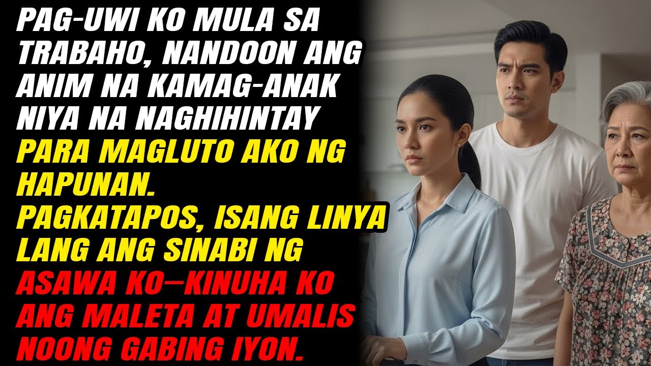 💼**Pag-uwi Ko Mula Sa Trabaho, Buong Pamilya Niya Ay Naghintay Na Magluto Ako…**🍛😡