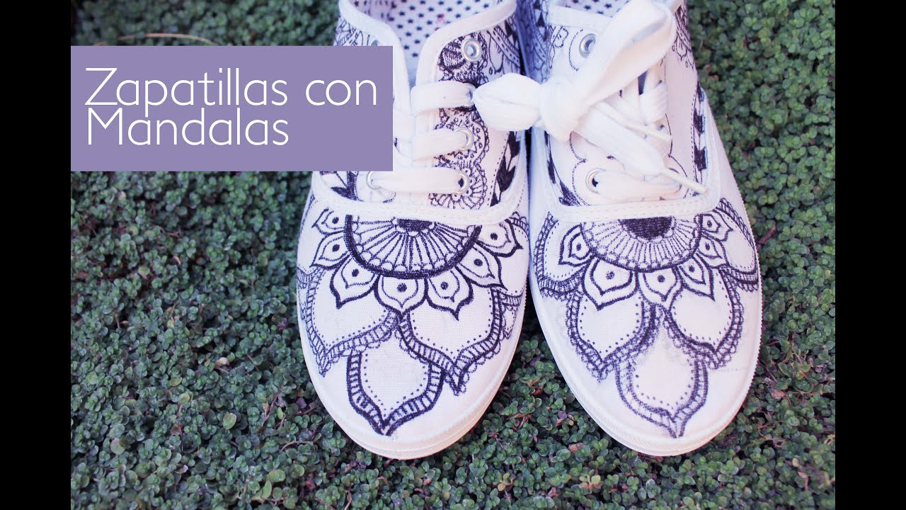 DIY zapatilla 2.0 diseño con mandalas