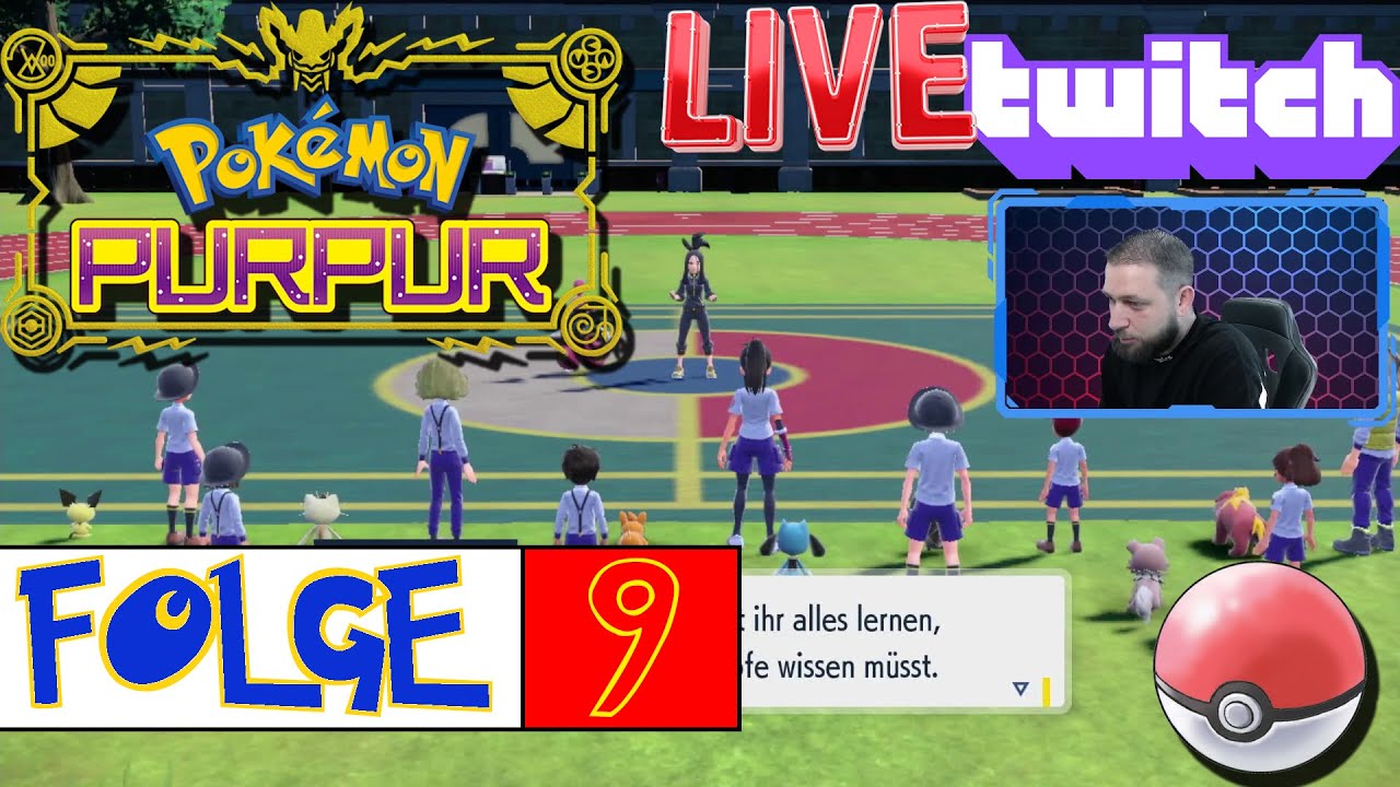 UNTERRICHT IN DER AKADEMIE 📝 - POKEMON PURPUR 🔥 #009 (LIVE STREAM TWITCH)