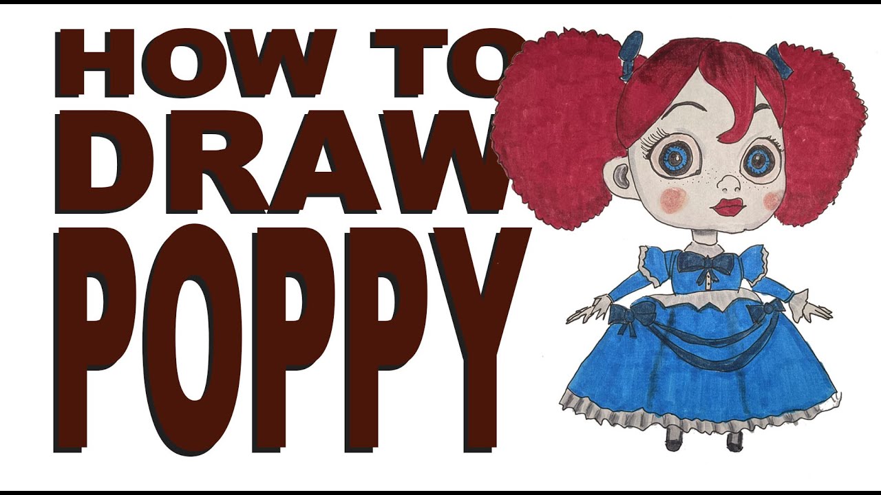 How to draw Poppy (Poppy Playtime)
