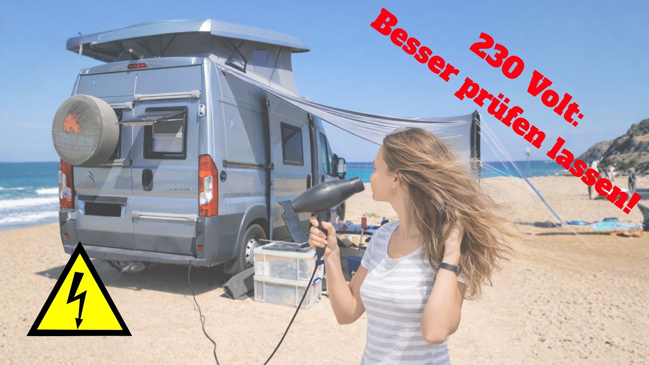 Volt ihr keinen Stromschlag? Dann bitte den E-Check nach Einbau von 230 Volt Geräten im Reisemobil!