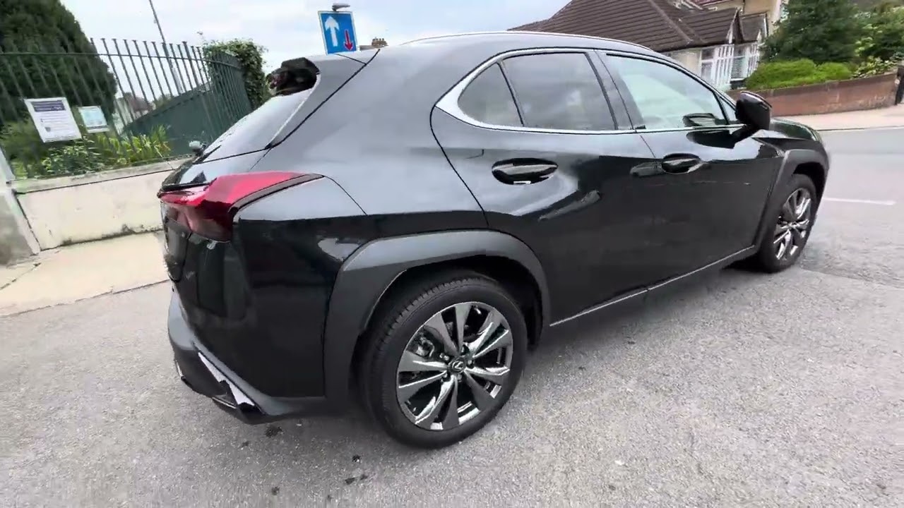 2023 Lexus UX 2.0 250h F Sport Design E-CVT with only 3,200 miles. Visit www.automaticcarsltd.co.uk