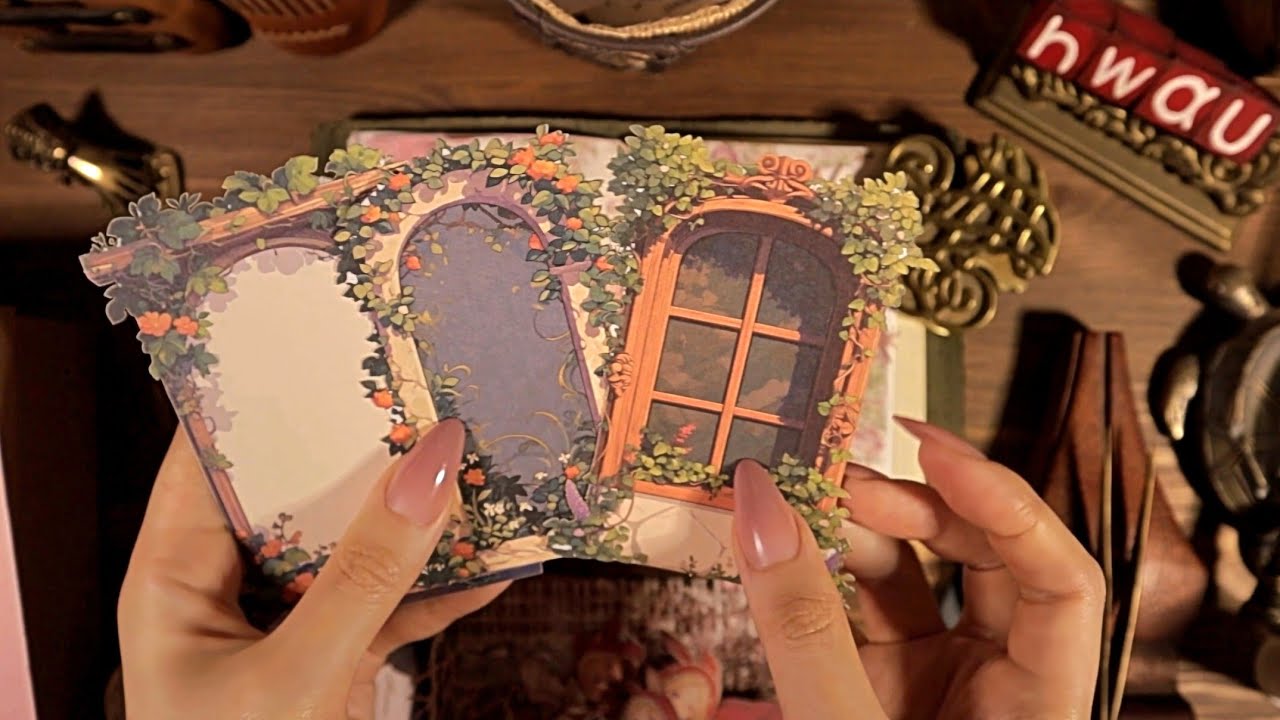 ASMR Journaling Fairy-Tale🐺💔(Little Red Riding Hood) 빨간망토 다꾸 Scrapbooking Journal Collage