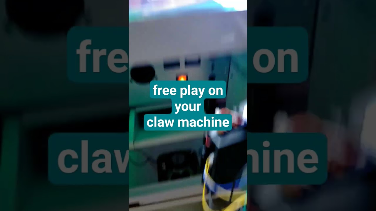 claw machine in free play mode