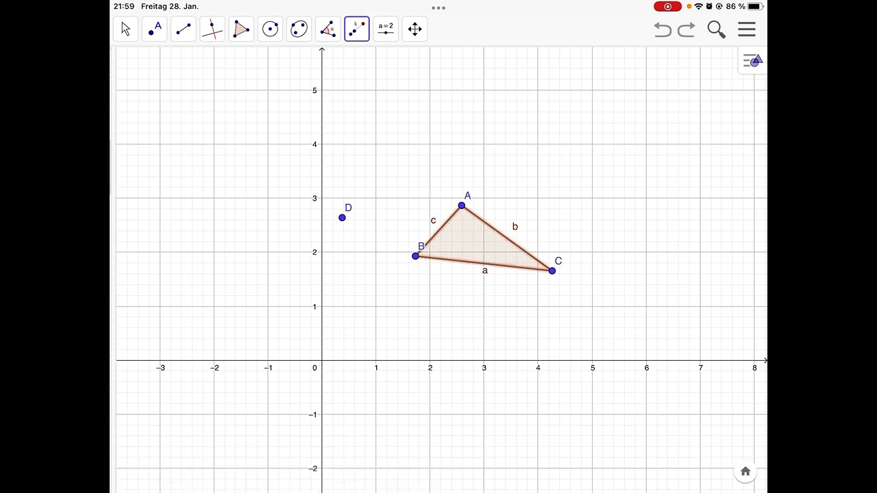 Geogebra zentrische Streckung