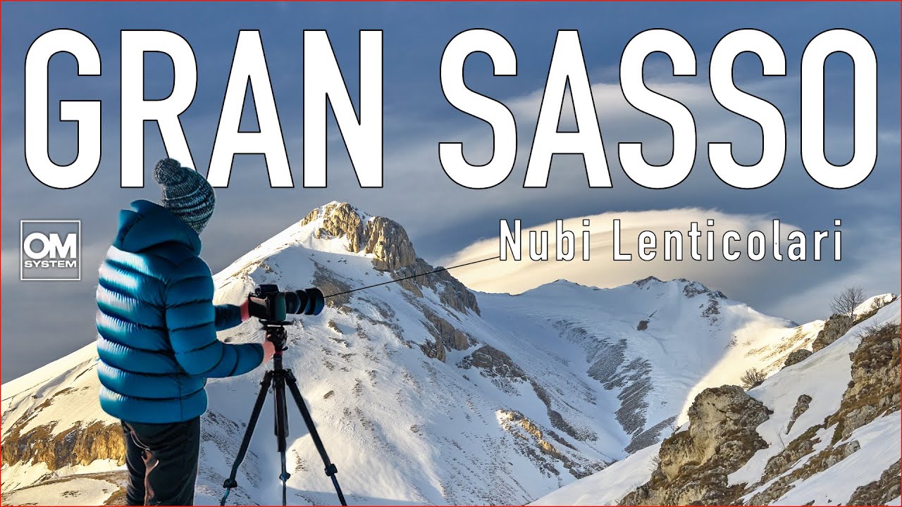 GRAN SASSO: sono tornato a Campo Imperatore tra nubi lenticolari, neve e tanto vento! OM System OM1