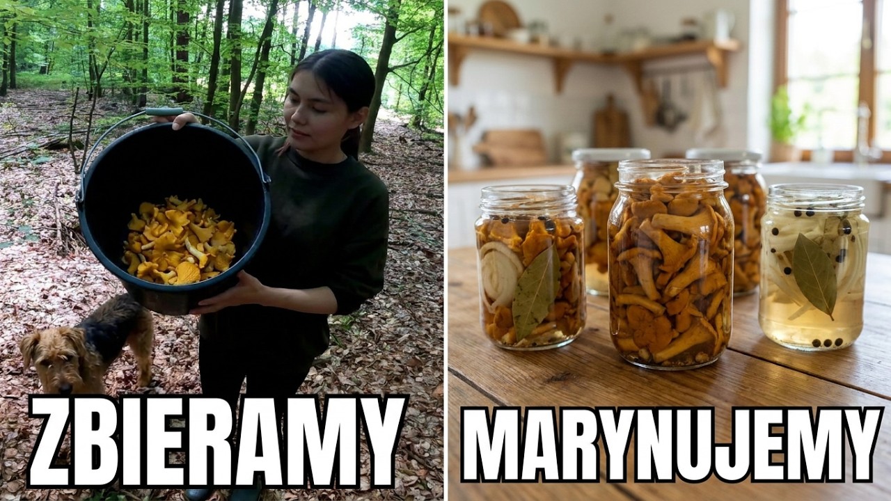 Zbieramy Grzyby a później je marynujemy . Jak zrobić Kurki w zalewie Octowej.