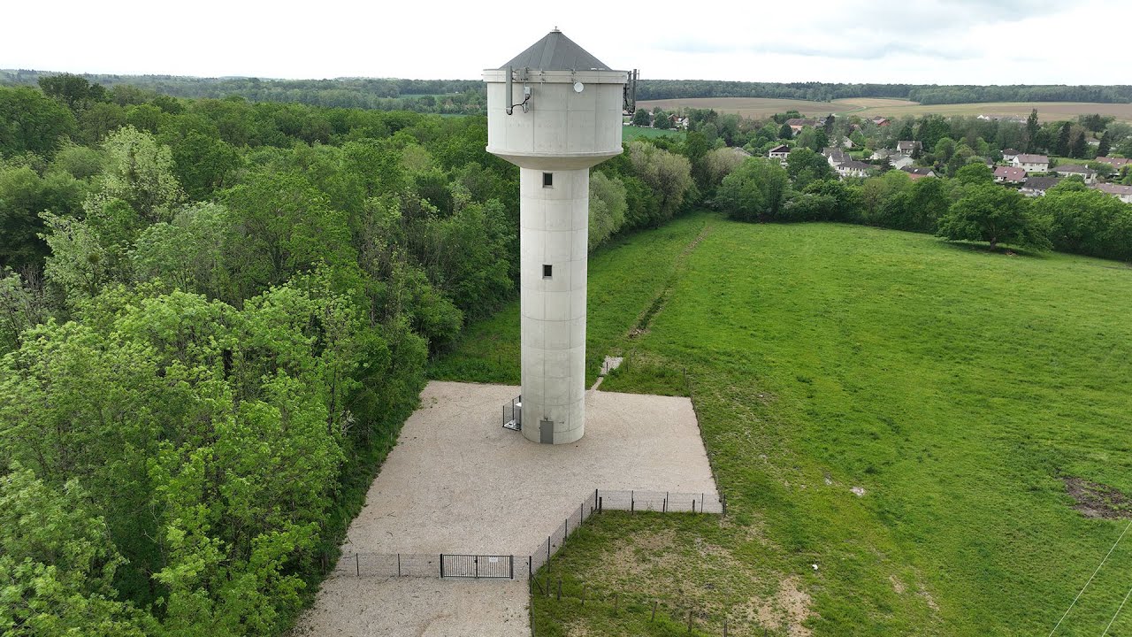 Construction du nouveau château d’eau à Vaudrey (Jura)