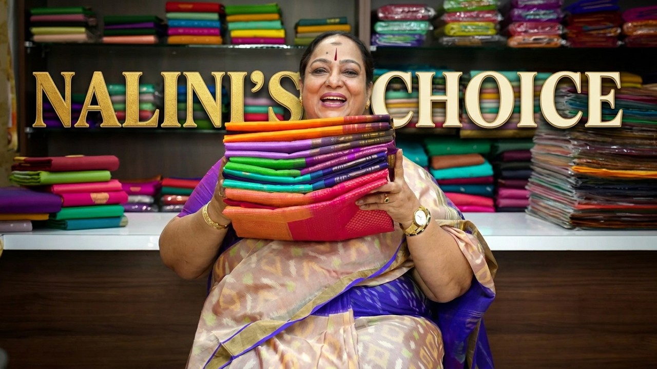 Actress Nalini ma'am visits Sri Arya Silks ❤️ Timeless collection of high quality sarees ✨