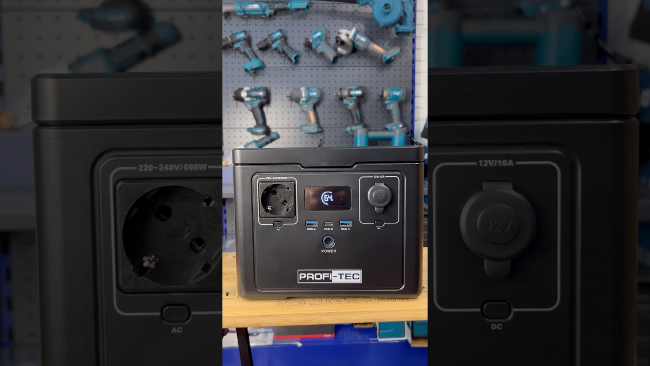 Портативна зарядна станція PROFI-TEC PPS600 LiFePO₄ (600 Вт, батарея 512 Вт&sdot;год)