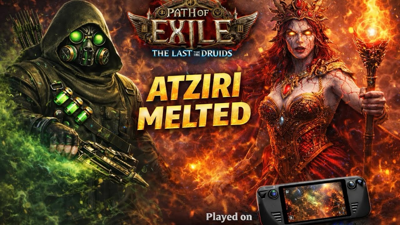 Gas Grenade Pathfinder vs Atziri The Red Queen | POE2 Steam Deck #poe2 #pathofexile2 #steamdeck 