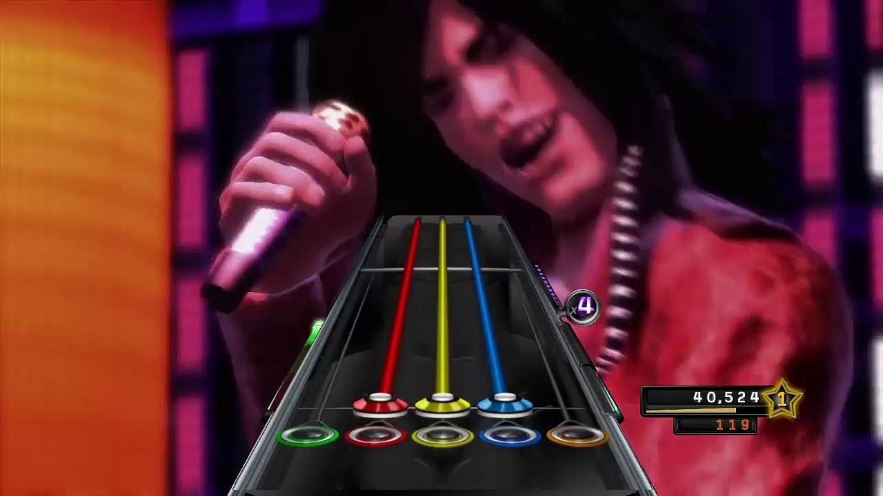 Juego de saltos, coordinación y cooperación grupal, al estilo de Guitar Hero