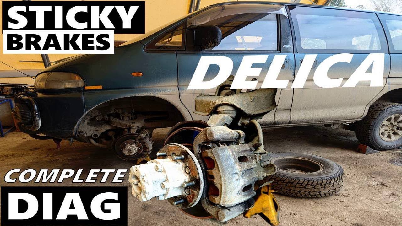 Mitsubishi Delica Complete Brake Sticking Troubleshooting | Plus Bonus Footage