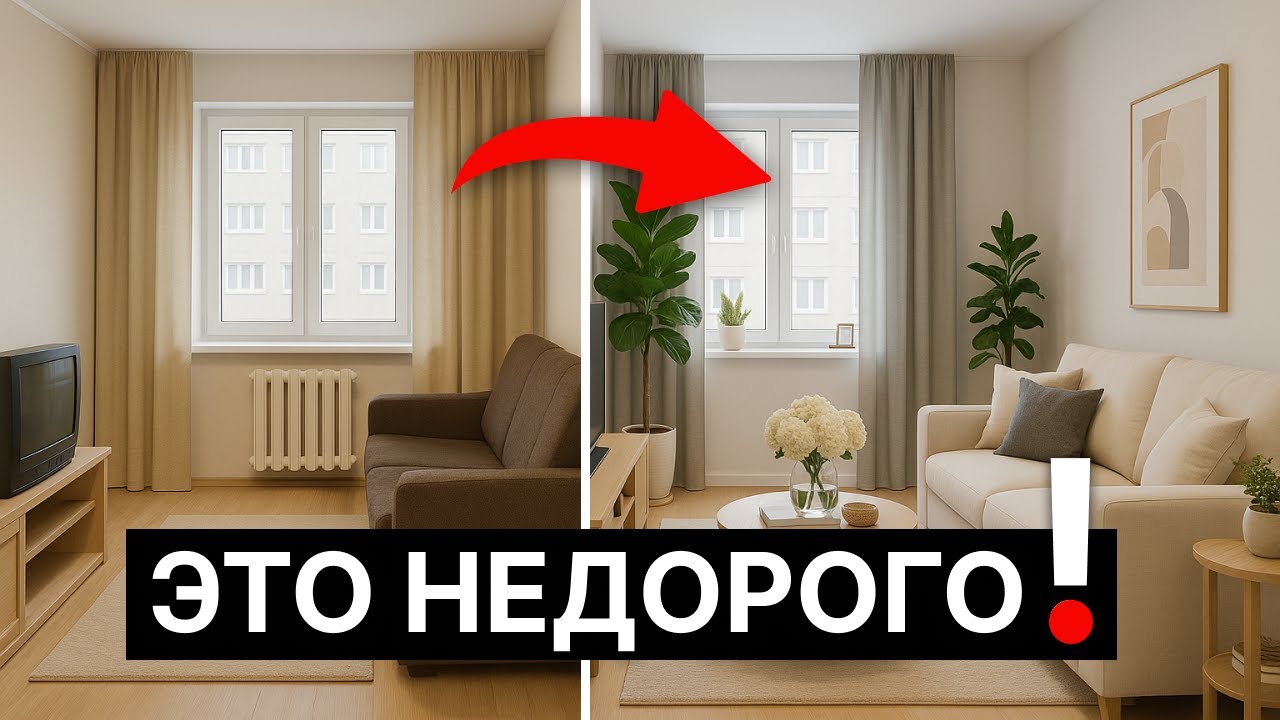 7 способов сделать СТИЛЬНЫЙ ИНТЕРЬЕР без больших вложений!