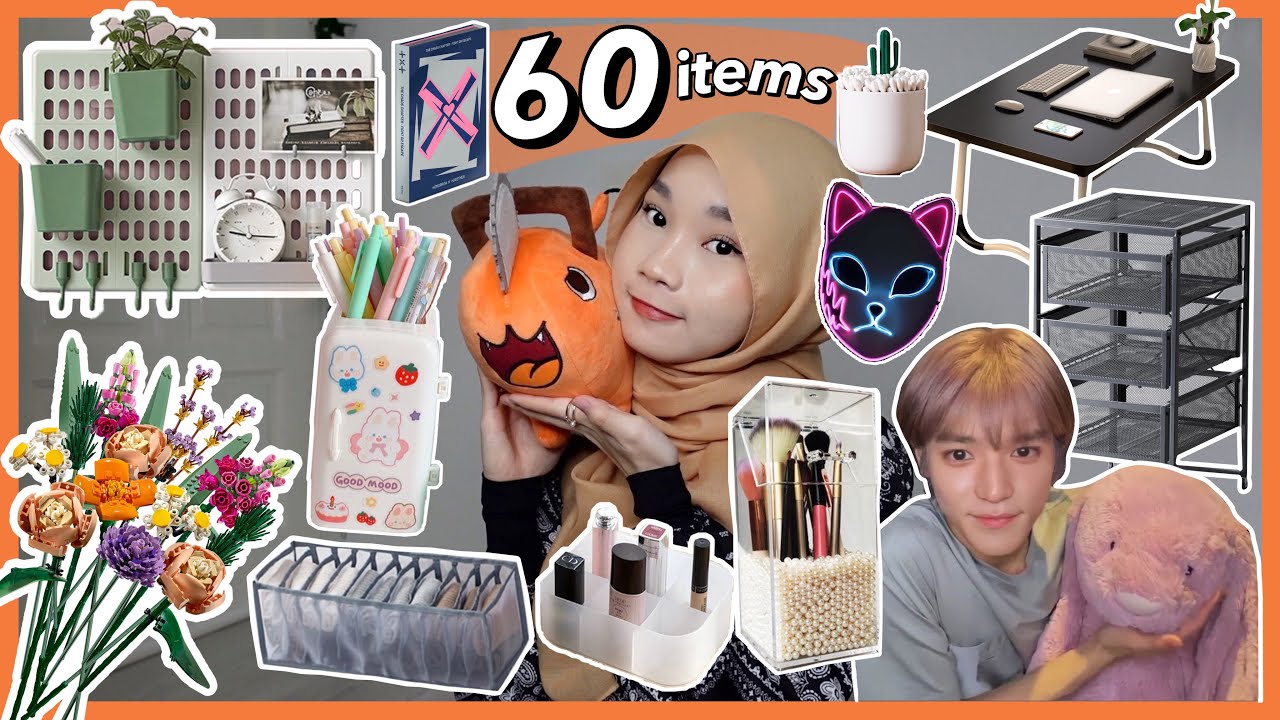 HUGE SHOPEE ROOM DECOR HAUL PART 2 | Pegboard, NCT Plushie, LEGO, Foldable Table, Hijab organizer