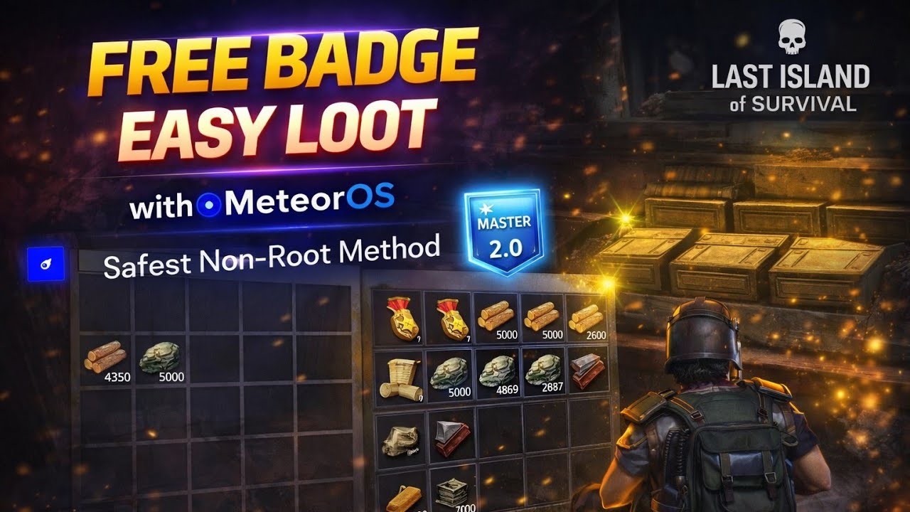 meteorOS hack invisible mod badge drop easy loot no ban 