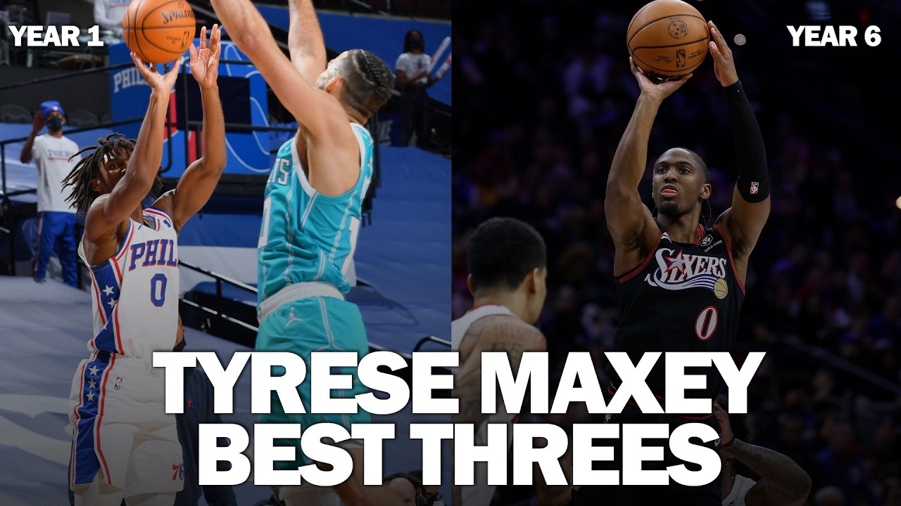 Tyrese Maxey is The Sixers All-Time Leader in Threes | Best Career Triples