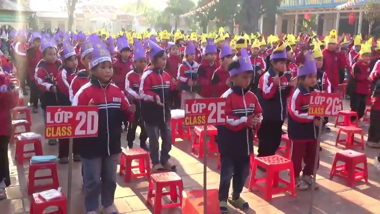 Đồng diễn mở màn 2026 trường TH Xuân Cẩm