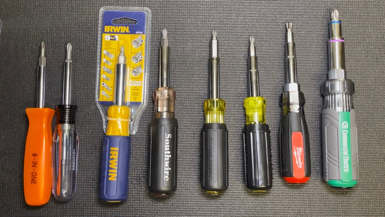 Multi-Bit Screwdrivers: HDX, Husky, Southwire, Irwin, Klein Tools, Commercial Electric, Milwaukee