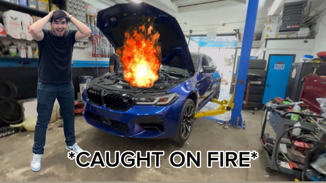 My Brand New M5 Competition Caught ON FIRE 🔥😱
